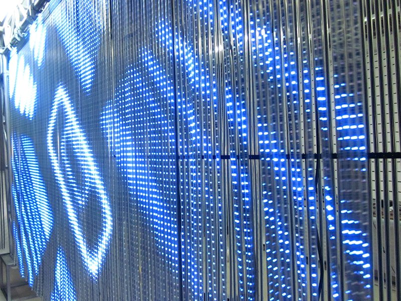 Glass LED Curtain Display